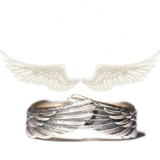 Angel wing ring