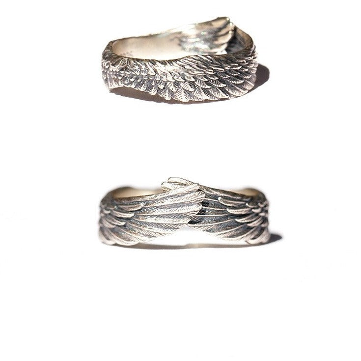 Angel wing ring